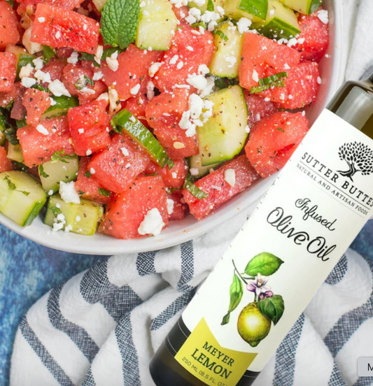 Watermelon Cucumber Salad